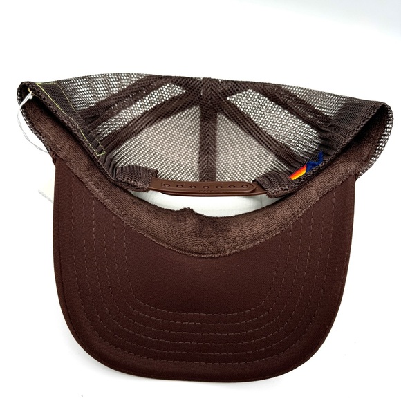 NWT Aviator Nation Pray For Surf Brown Trucker Hat Cap Embroidered Classic beach - Picture 11 of 13
